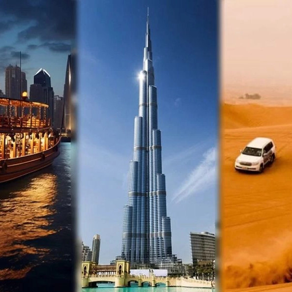 Dubai Trio + Burj Khalifa